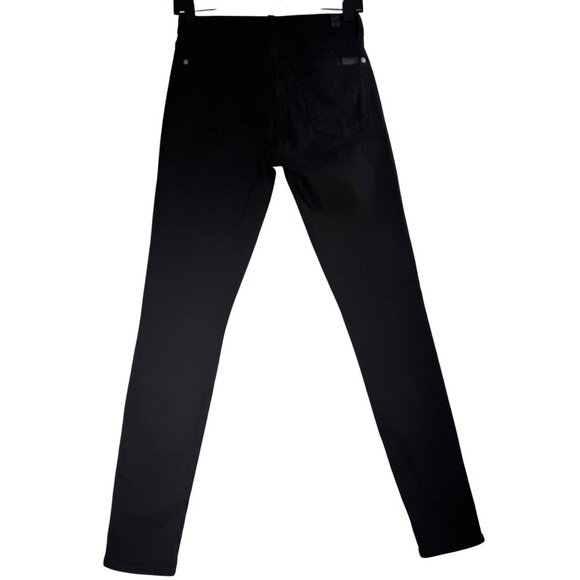 7 For All Mankind Women's The High-Rise Skinny Jeans Black size 25 - Picture 5 of 5